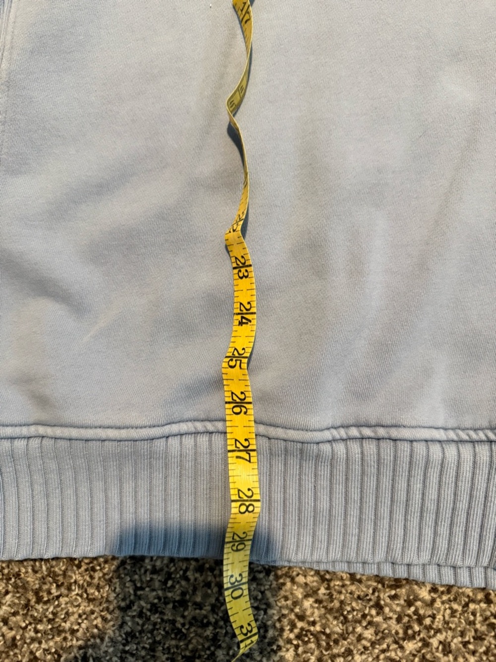 Women’s  Light Blue Aerie Crewneck Sweatshirt - Picture 3 of 4